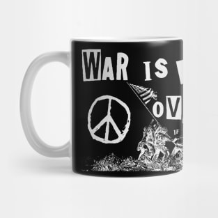 war is over punk art Mug